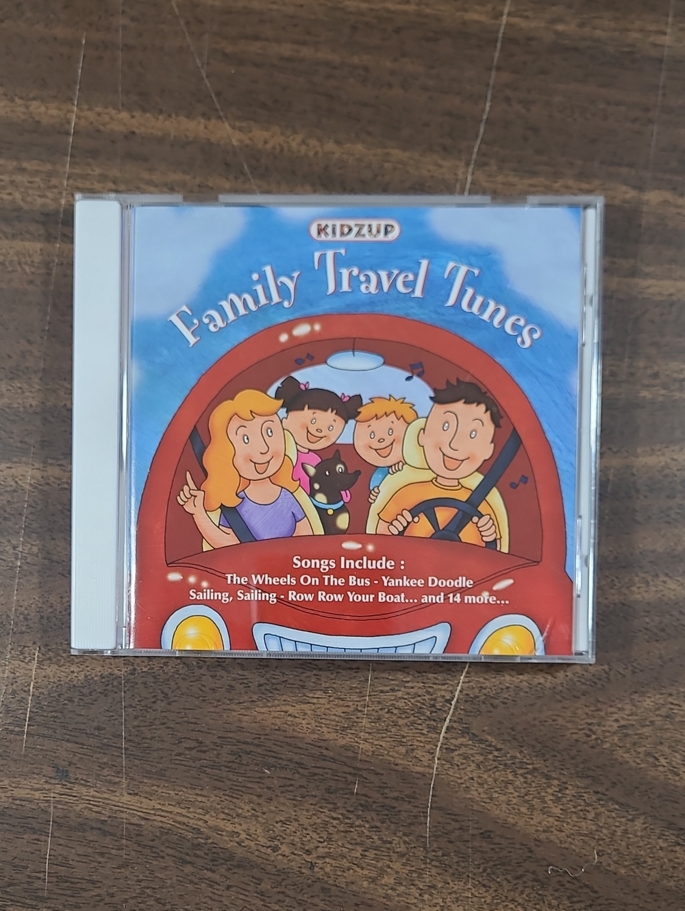 Family Travel Tunes - Kids Music CD (Blue/Red)